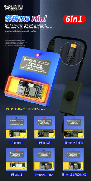 Vorwärmen Plattform MECHANIKER IX5 Mini 6 In 1 Multifunktionale Thermostat Anti tinblasting Für X XS