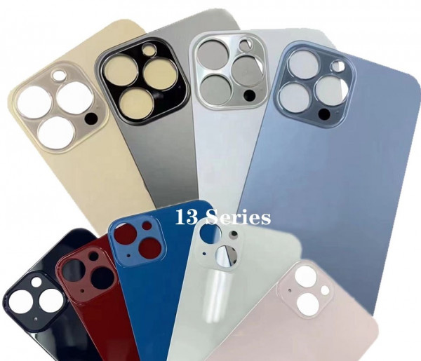 iPhone 14\ plus \Pro\ Pro MAX Akkudeckel-Backglass- Alle Farben Echt Glass