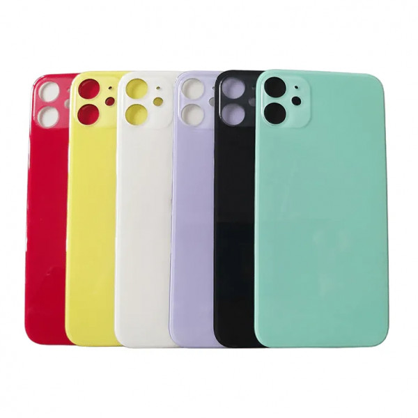 iPhone 11 Akkudeckel-Backglass- Alle Farben Echt Glas