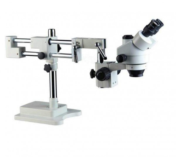 microscope 3.5X-90X Binocular Stereo Boom Microscope + Ring Light